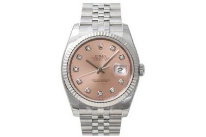 劳力士(Rolex)116234-G-63600粉石机械手表回收