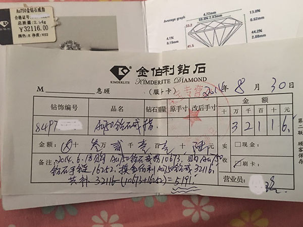 金伯利二手钻戒价格表，金伯利钻戒回收价格怎么算？