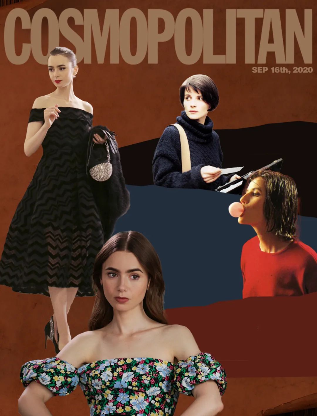 闯荡巴黎的Lily Collins 52秒换装20套，却被吐槽穿得土？