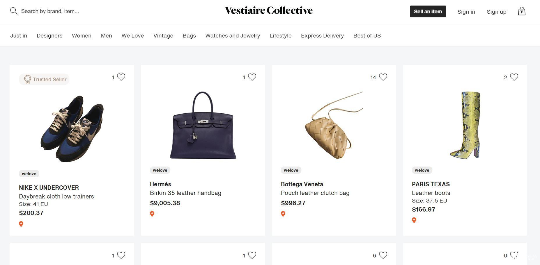 二手奢侈品电商「Vestiaire Collective」获6400万美元新一轮融资，国内市场仍处在成长期