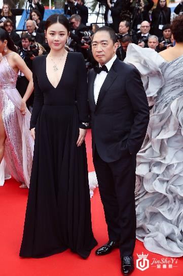 中国著名女演员马思纯佩戴Qeelin高级珠宝于戛纳耀目亮相