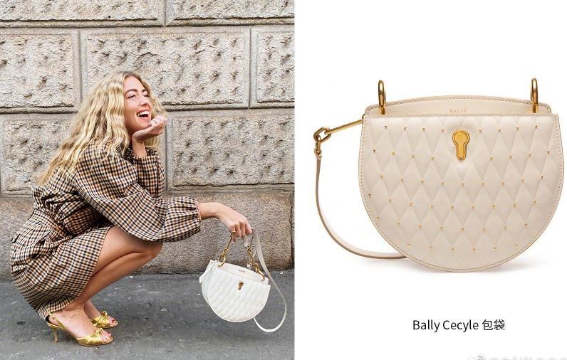Bally2019春夏系列密钥Cecyle半月形手袋 时尚博主都在背！