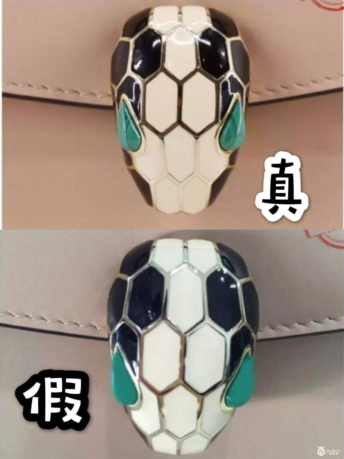 奢侈品宝格丽蛇头包四点教你辨真假，红色大衣搭配蛇头包更有范儿