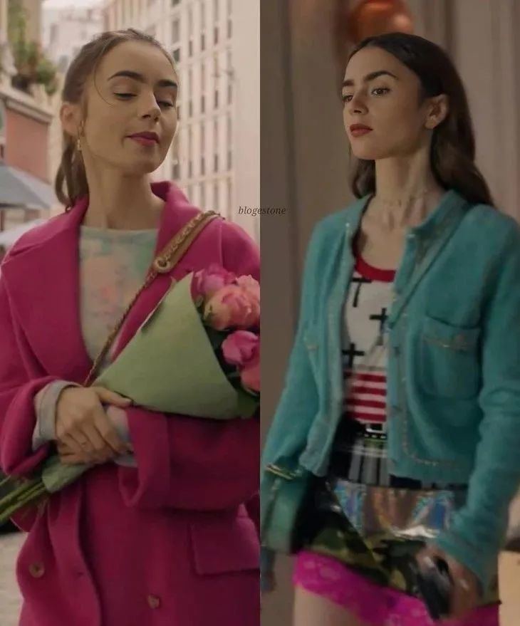 闯荡巴黎的Lily Collins 52秒换装20套，却被吐槽穿得土？