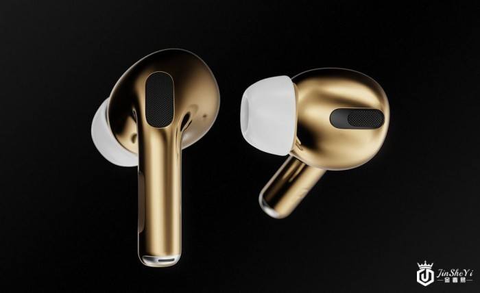 真正独一无二 奢侈品牌推出黄金版AirPods Pro耳机
