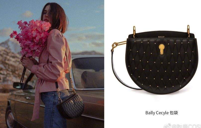 Bally2019春夏系列密钥Cecyle半月形手袋 时尚博主都在背！