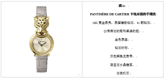 珠宝艺术演绎潇洒自由的柔美风情 跃然活现的PANTHÈRE DE CARTIER卡地亚猎豹腕表