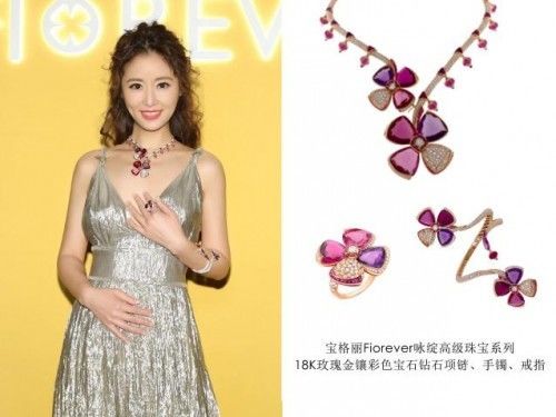 林心如亮相宝格丽FIOREVER咏绽系列珠宝盛典，尽显女王气质