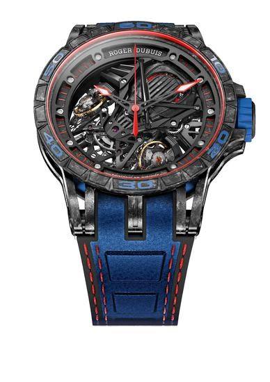 2018风格大赏腕表口碑榜 年度跨界设计腕表：罗杰杜彼Excalibur Aventador S Blue